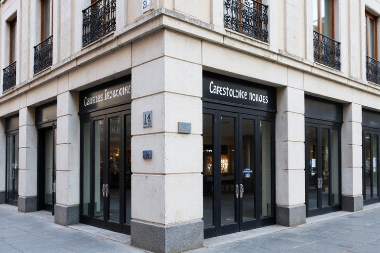 Fachada del edificio de oficinas en Calle de Serrano, Madrid